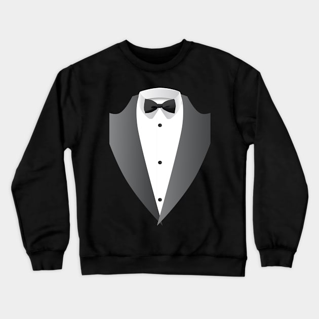 Tuxedo Crewneck Sweatshirt by TeeGuarantee